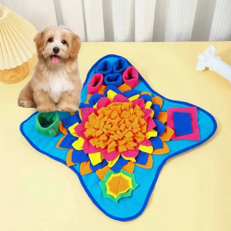 Pet Sniffing Training Mat Dogs Cats Educational Stress Relief Bite Resistant Slow Food Mat Pets Eco-friendly Training Blanket - Image 2