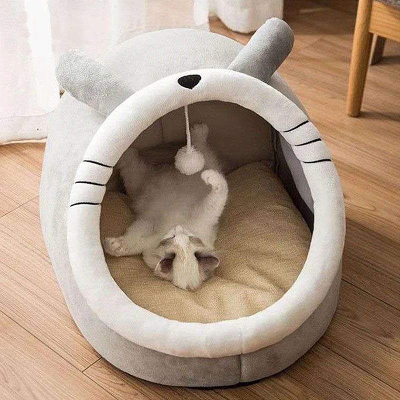 Deep Sleep Cat Bed Cartoon Pet Bed Foldable Removable Washable Pet Sleeping Bed for Small Dog Mat Bag Cave Cats Bed - Image 7