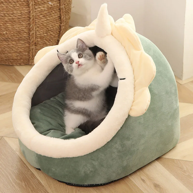 Deep Sleep Cat Bed Cartoon Pet Bed Foldable Removable Washable Pet Sleeping Bed for Small Dog Mat Bag Cave Cats Bed - Image 3