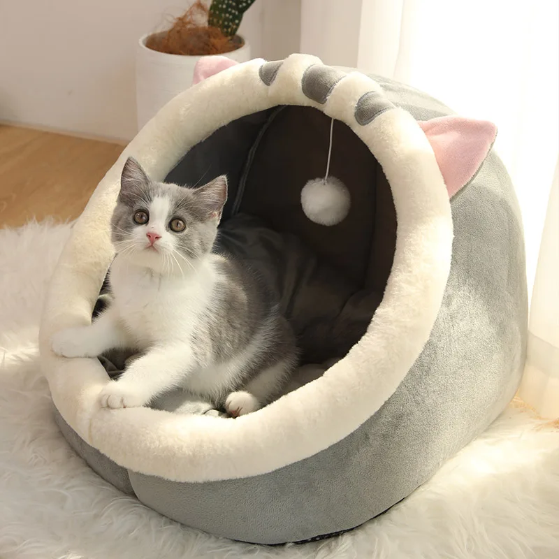 Deep Sleep Cat Bed Cartoon Pet Bed Foldable Removable Washable Pet Sleeping Bed for Small Dog Mat Bag Cave Cats Bed - Image 8