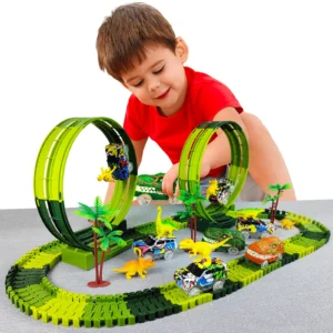 Electric Car Track Toy For Kids