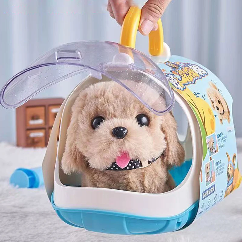 New Electronic Pet Dog Toy Walking Interactive Dog Plush Doll Toys Vibrating Automatic Moving Electric Puppy Gift For Baby Kids - Image 4